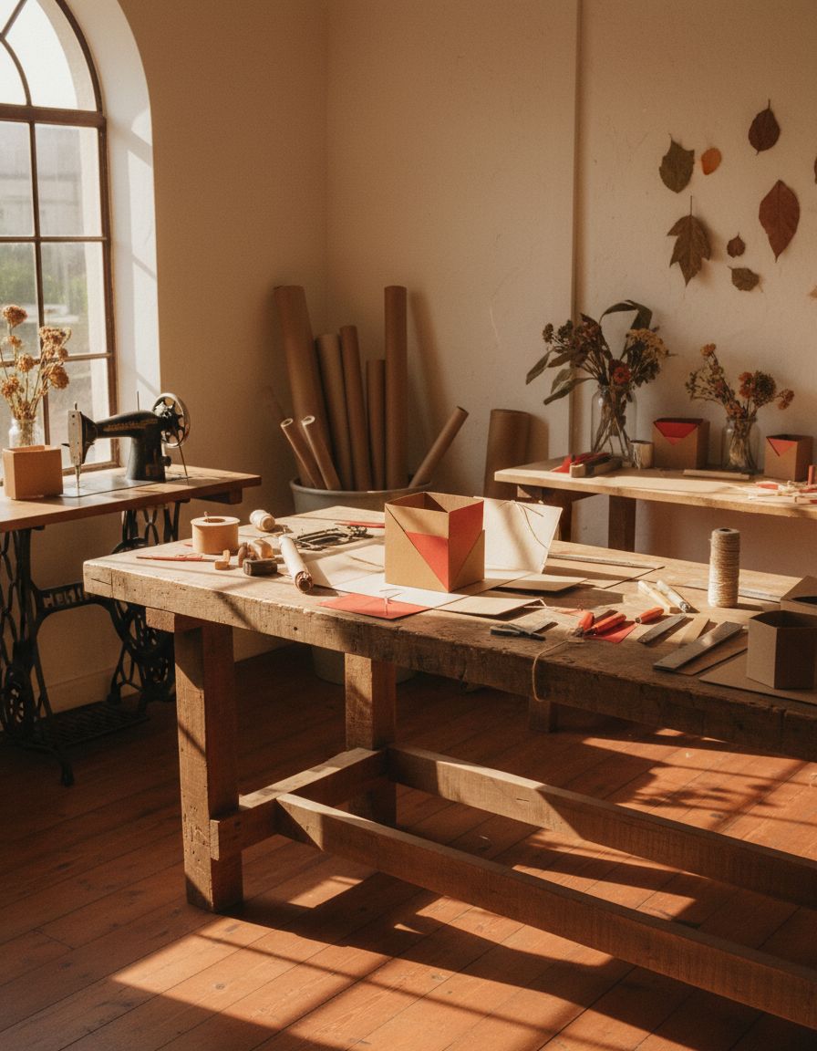 Inside the studio.
